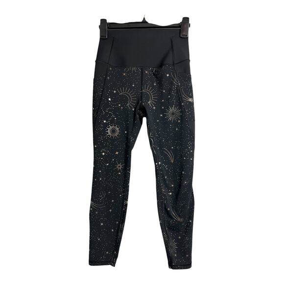 Gap Gapfit Sculpt Revolution Womens Athletic Pants Celestial Print S Small Gym - Picture 1 of 5